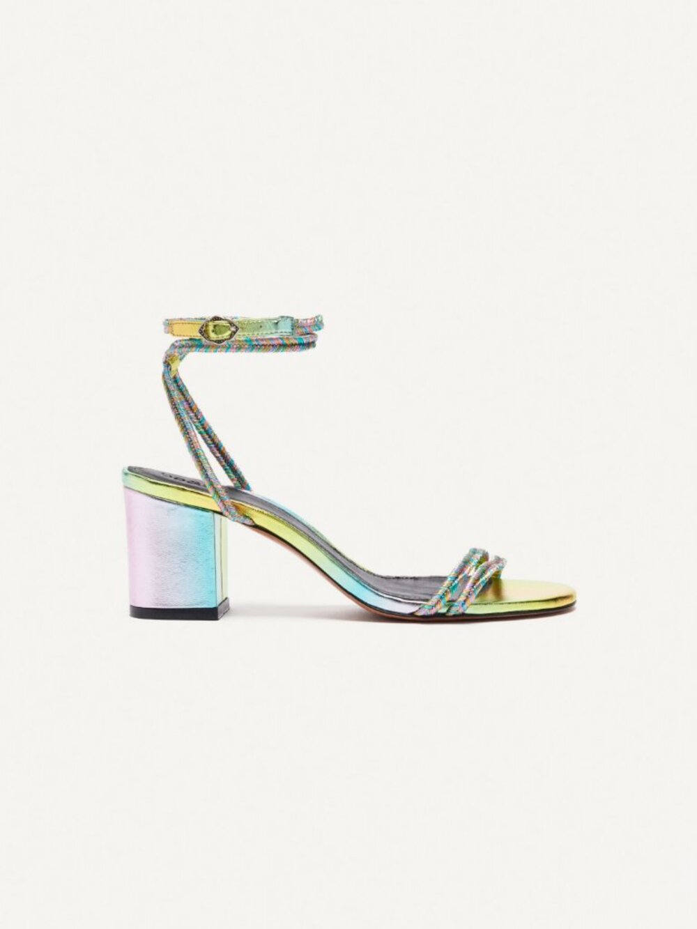 BA&AS CHIRAN SANDALS Shoes Heels Size 40 9 9.5 Multicolor